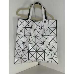 Issey Miyake, Bao Bao Tote, White, Geometric